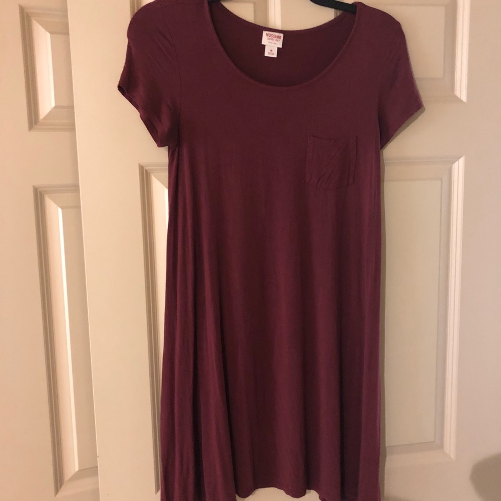 Target burgundy T-shirt dress